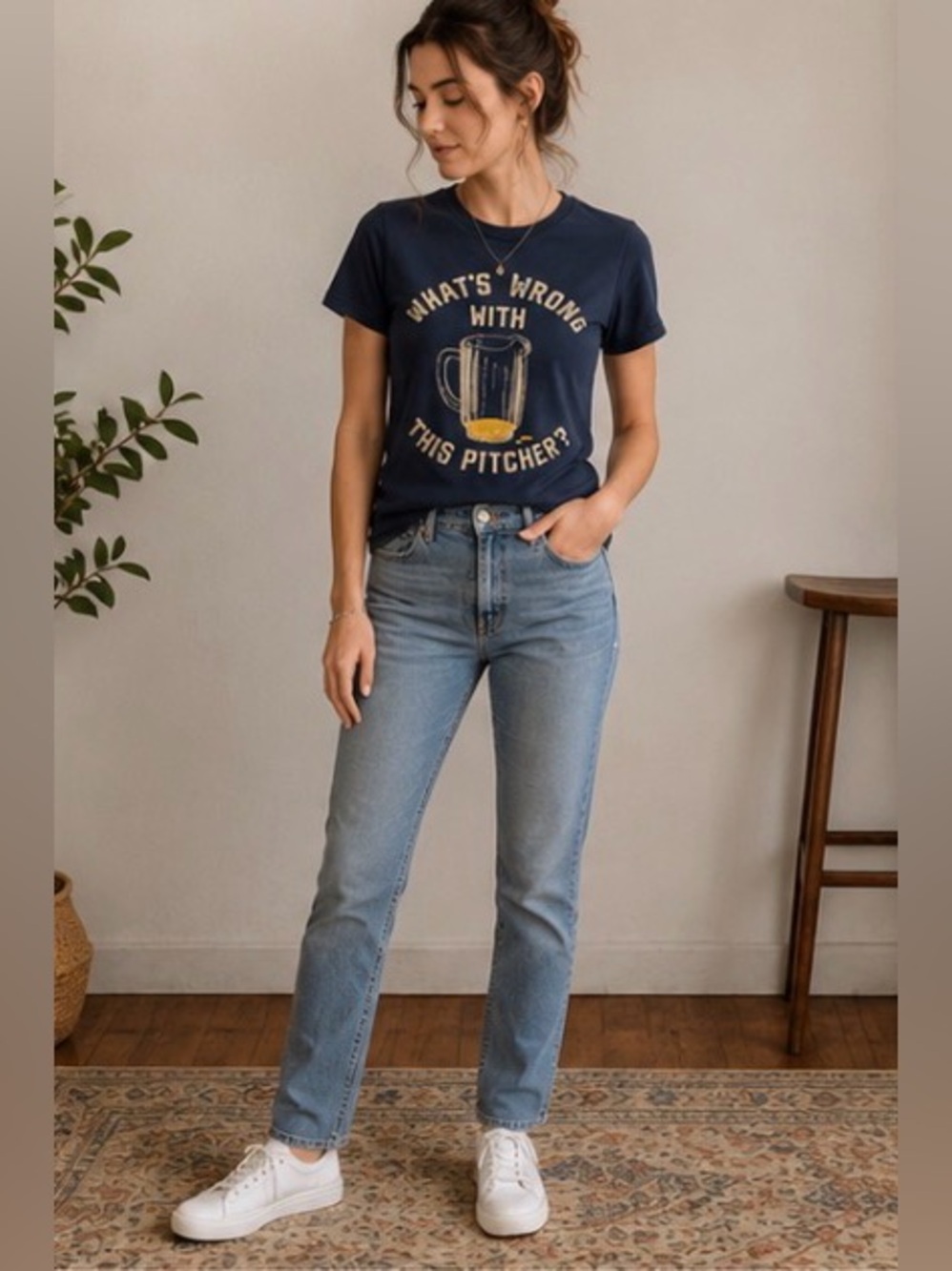 Life Is Good “What’s Wrong With This Pitcher?” Graphic Tee Medium